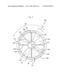 INDUCTIVE SENSOR FOR ANGULAR MEASUREMENT OF THE POSITION OF A MOVING PART     AND MEASURING METHOD USING SUCH A SENSOR diagram and image