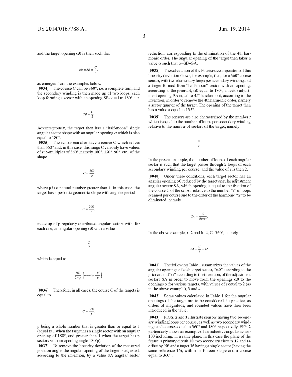 INDUCTIVE SENSOR FOR ANGULAR MEASUREMENT OF THE POSITION OF A MOVING PART     AND MEASURING METHOD USING SUCH A SENSOR - diagram, schematic, and image 07