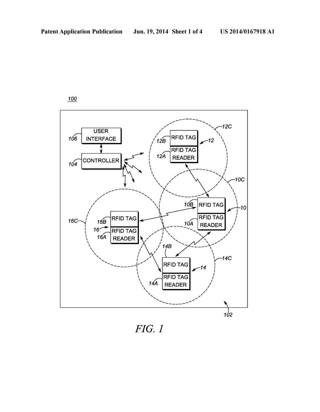 SELF-OPTIMIZING METHOD OF AND SYSTEM FOR EFFICIENTLY DEPLOYING RADIO     FREQUENCY IDENTIFICATION (RFID) TAG READERS IN A CONTROLLED AREA     CONTAINING RFID-TAGGED ITEMS TO BE MONITORED - diagram, schematic, and image 02