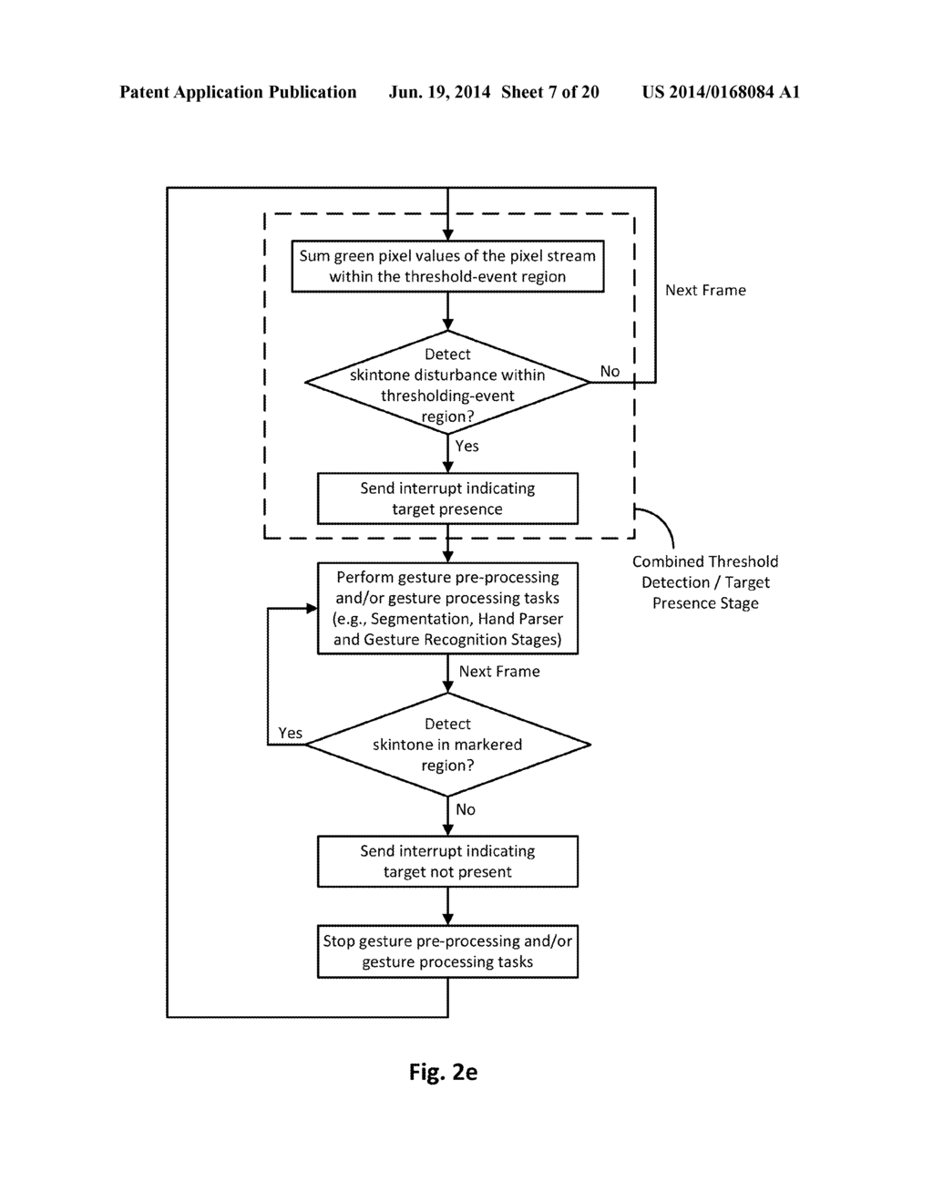 GESTURE PRE-PROCESSING OF VIDEO STREAM USING A MARKERED REGION - diagram, schematic, and image 08