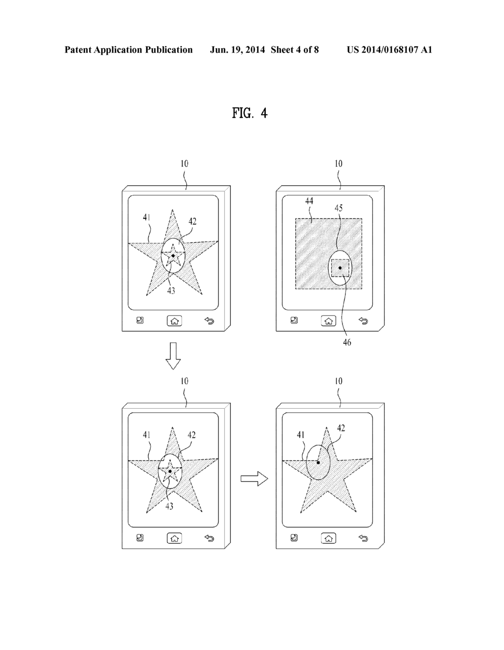 TOUCH SENSITIVE DEVICE FOR PROVIDING MINI-MAP OF TACTILE USER INTERFACE     AND METHOD OF CONTROLLING THE SAME - diagram, schematic, and image 05