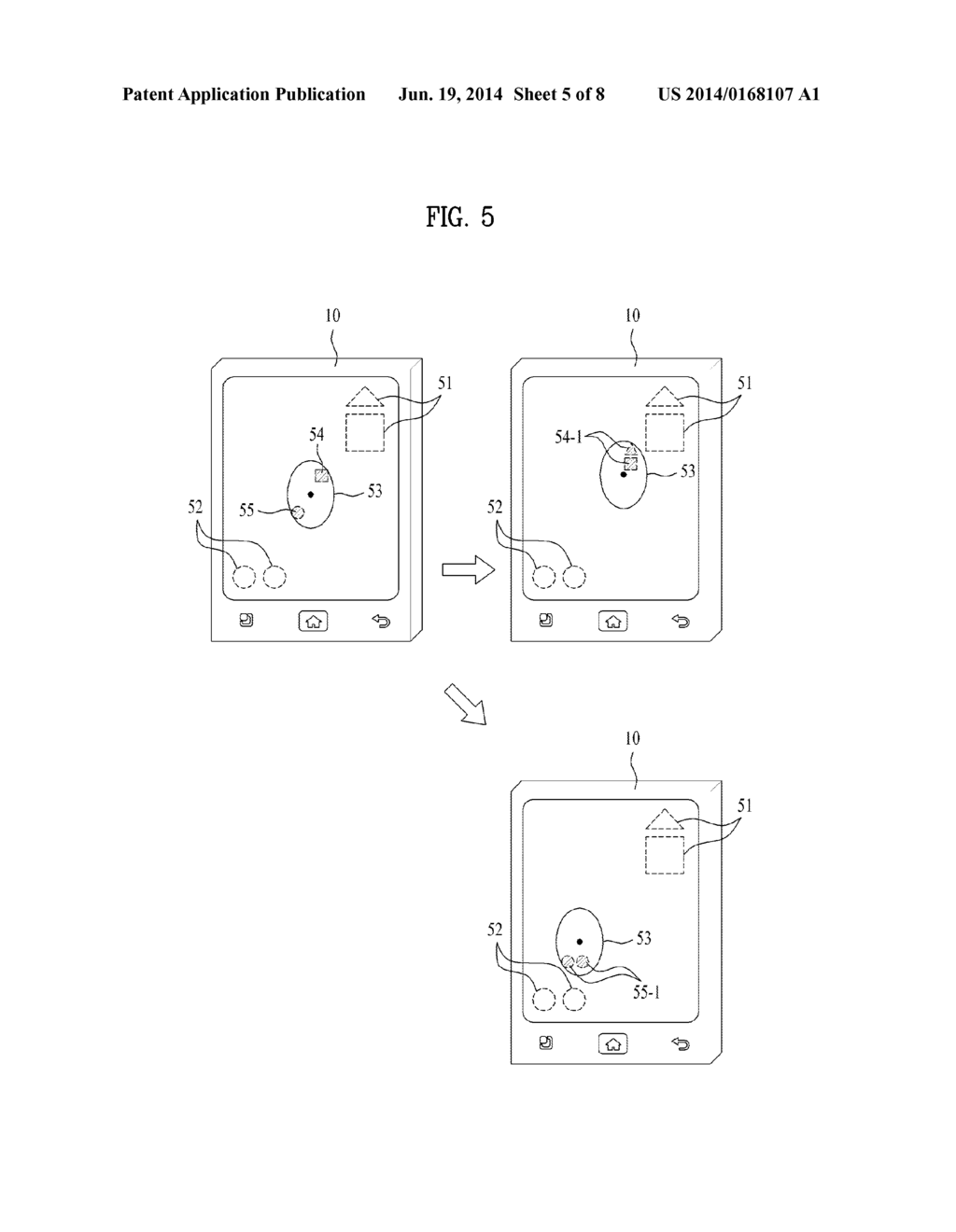 TOUCH SENSITIVE DEVICE FOR PROVIDING MINI-MAP OF TACTILE USER INTERFACE     AND METHOD OF CONTROLLING THE SAME - diagram, schematic, and image 06