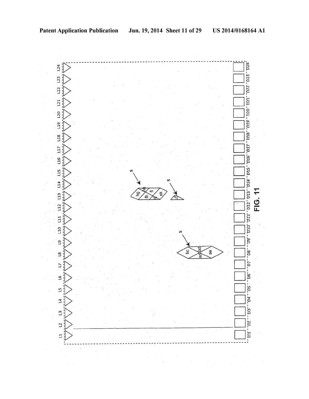 MULTI-DIMENSIONAL TOUCH INPUT VECTOR SYSTEM FOR SENSING OBJECTS ON A TOUCH     PANEL - diagram, schematic, and image 12