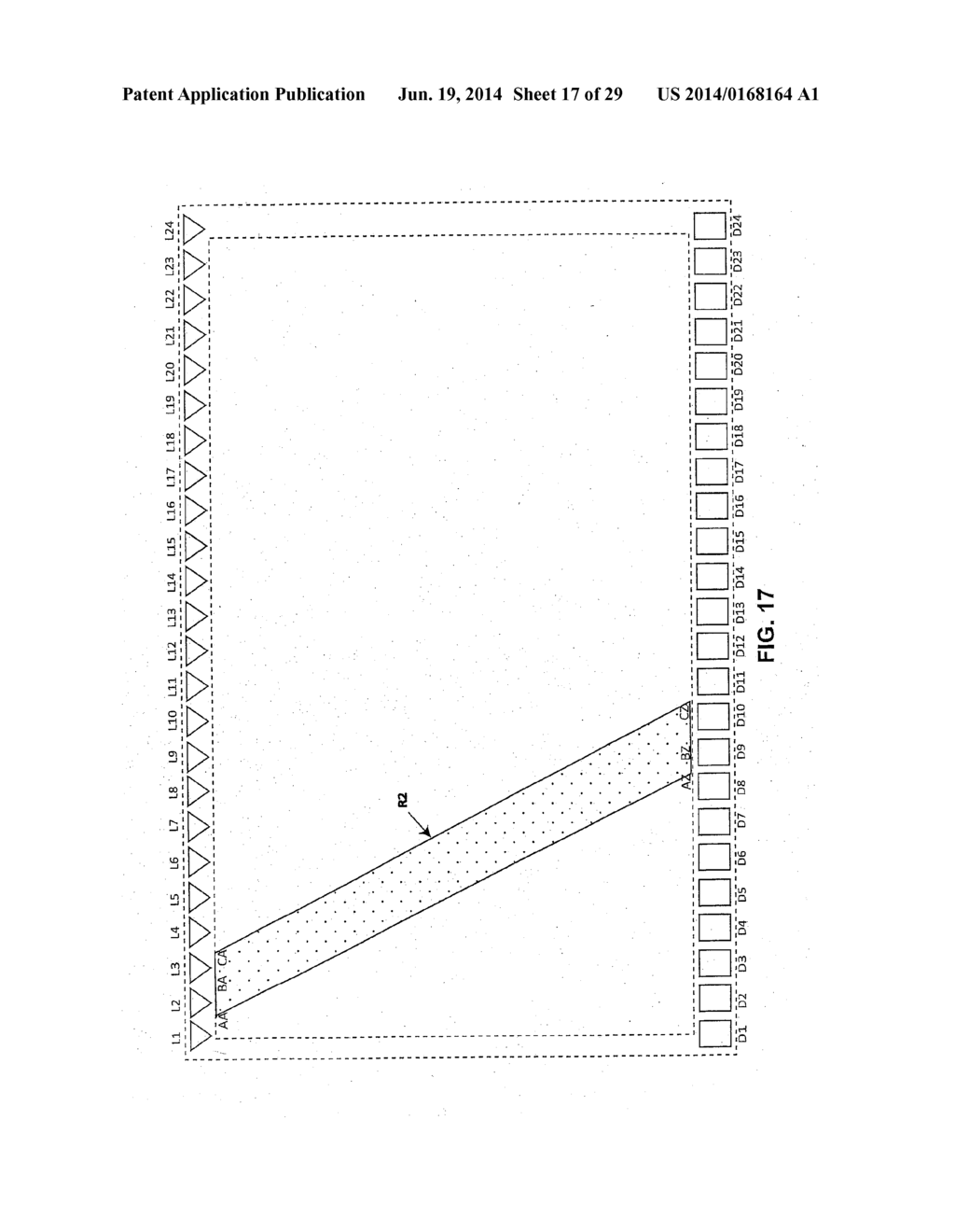 MULTI-DIMENSIONAL TOUCH INPUT VECTOR SYSTEM FOR SENSING OBJECTS ON A TOUCH     PANEL - diagram, schematic, and image 18