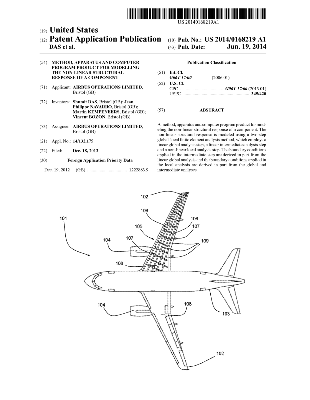 METHOD, APPARATUS AND COMPUTER PROGRAM PRODUCT FOR MODELLING THE     NON-LINEAR STRUCTURAL RESPONSE OF A COMPONENT - diagram, schematic, and image 01