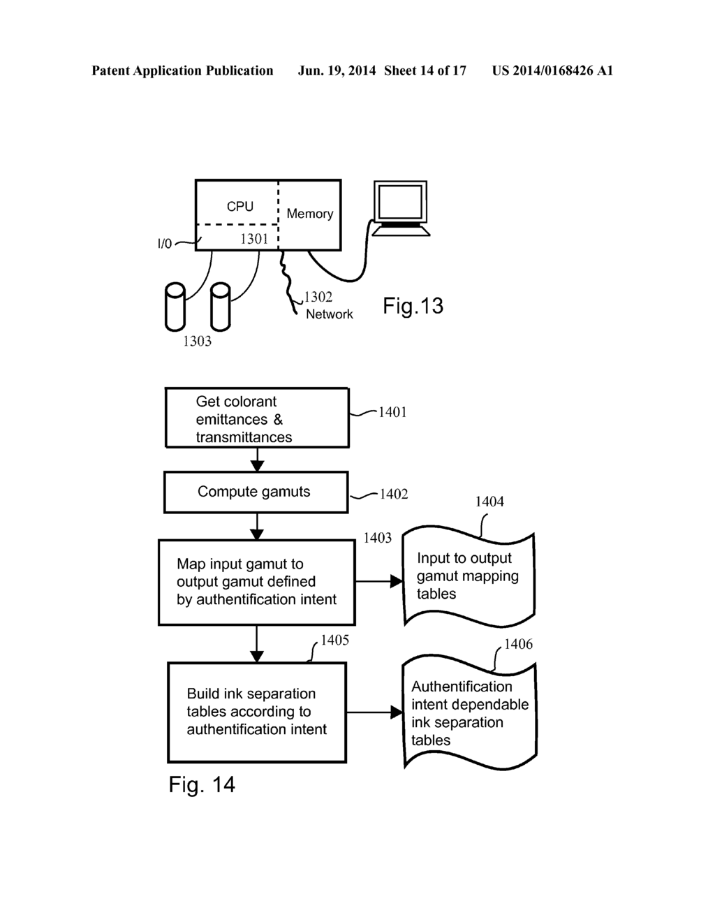 Synthesis of authenticable halftone images with non-luminescent halftones     illuminated by an adjustable luminescent emissive layer - diagram, schematic, and image 15