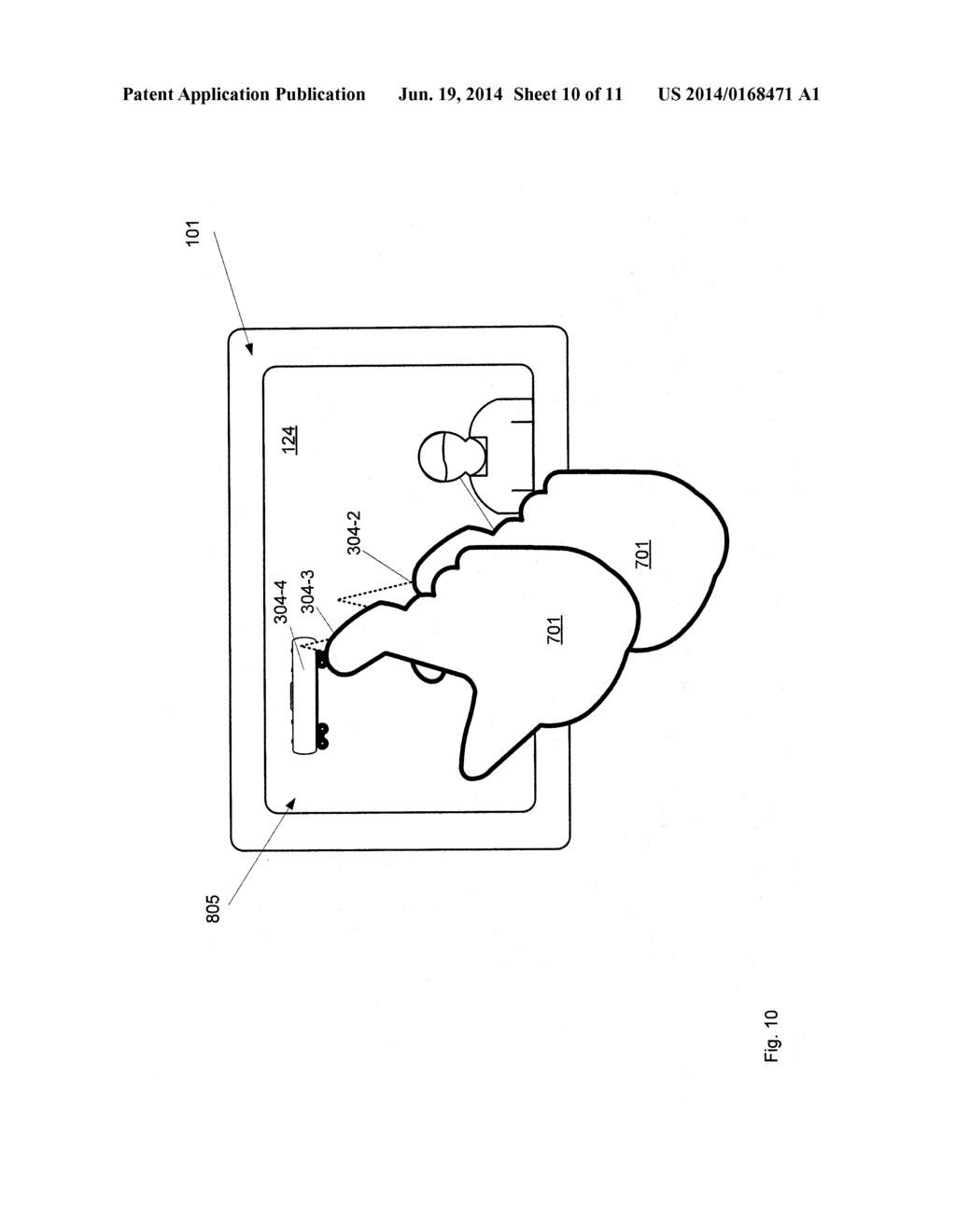 DEVICE WITH VIRTUAL PLENOPTIC CAMERA FUNCTIONALITY - diagram, schematic, and image 11