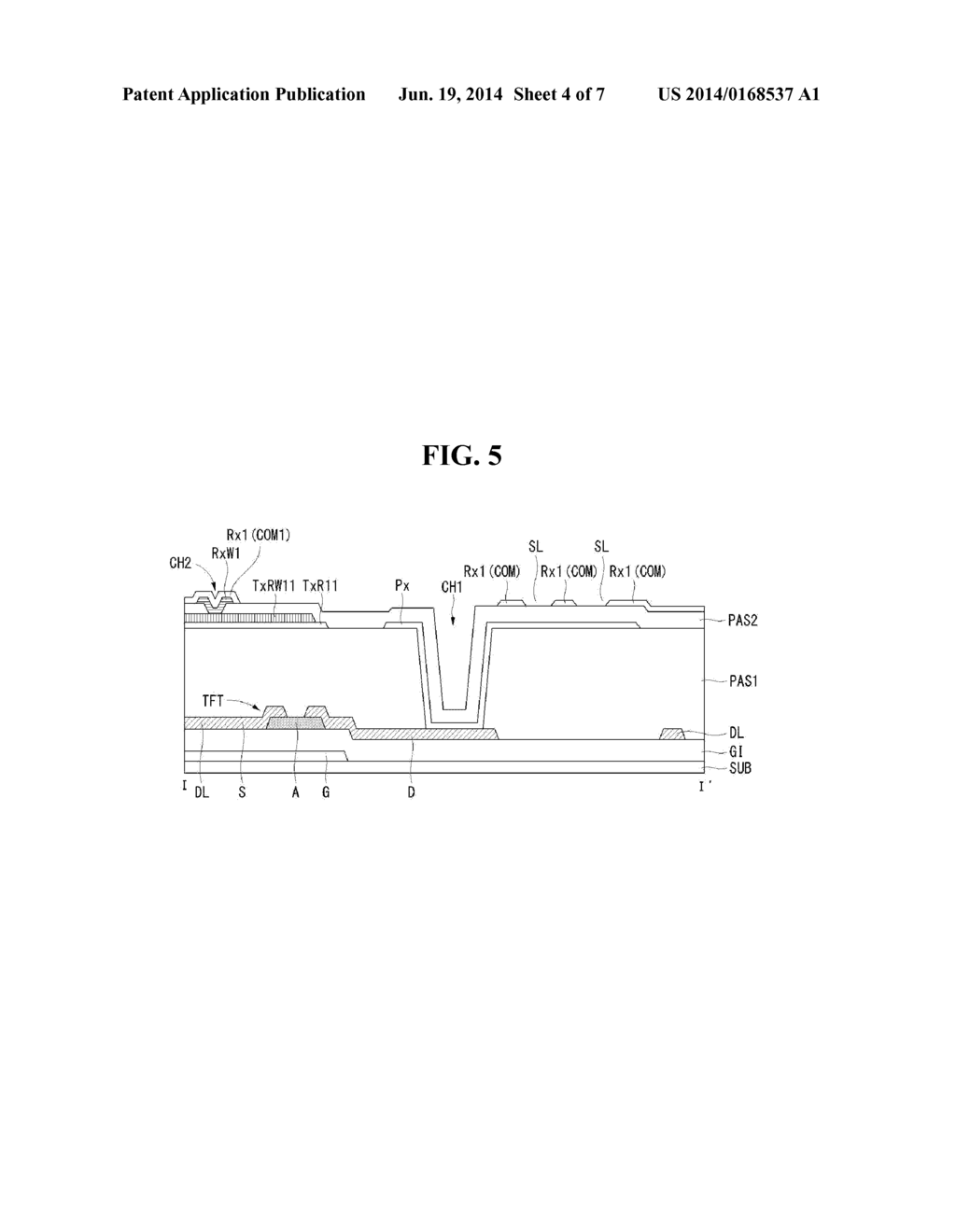 TOUCH SENSOR INTEGRATED TYPE DISPLAY DEVICE - diagram, schematic, and image 05