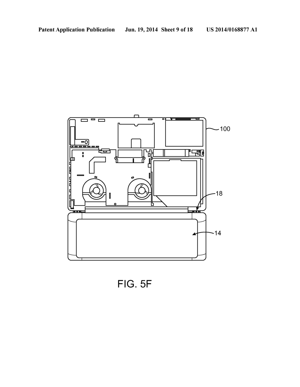 PORTABLE COMPUTER UNIFIED TOP CASE - diagram, schematic, and image 10