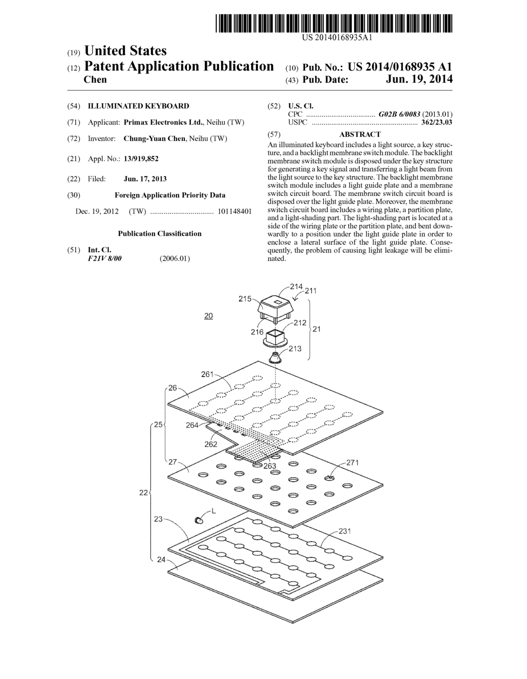 ILLUMINATED KEYBOARD - diagram, schematic, and image 01