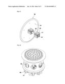 Heat cooling apparatus assembly of LED illuminating device having heat     pipe and heat sink diagram and image