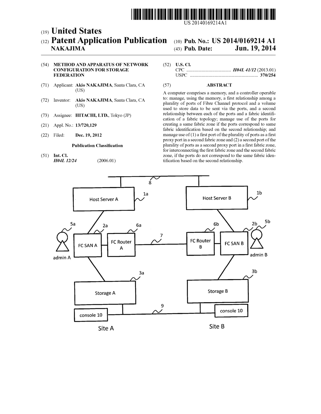 METHOD AND APPARATUS OF NETWORK CONFIGURATION FOR STORAGE FEDERATION - diagram, schematic, and image 01