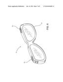 COMMUNICATION EYEWEAR ASSEMBLY WITH ZONE OF SAFETY CAPABILITY diagram and image