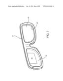 COMMUNICATION EYEWEAR ASSEMBLY WITH ZONE OF SAFETY CAPABILITY diagram and image