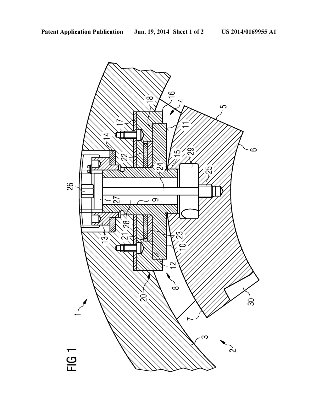 TILTING-SEGMENT RADIAL BEARING FOR A SINGLE-SHAFT TURBOMACHINE - diagram, schematic, and image 02