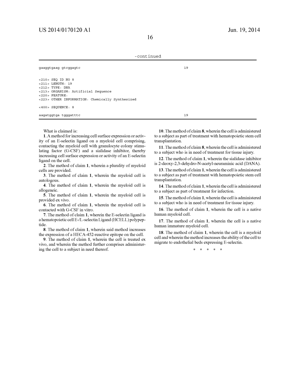 CYTOKINE INDUCTION OF SELECTIN LIGANDS ON CELLS - diagram, schematic, and image 36