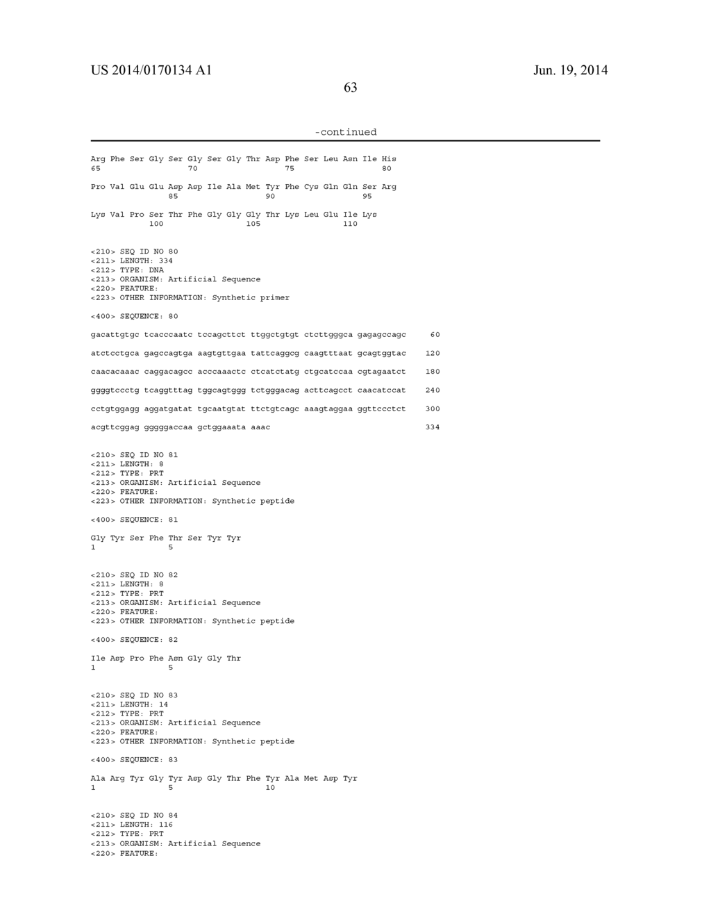 COMPOSITIONS AND METHODS RELATED TO ANTIBODIES TO STAPHYLOCOCCAL PROTEIN A - diagram, schematic, and image 76