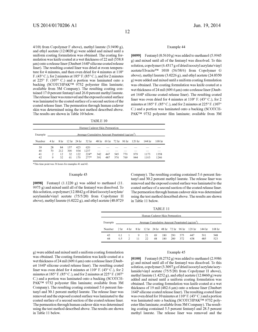 COMPOSITION FOR THE TRANSDERMAL DELIVERY OF FENTANYL - diagram, schematic, and image 13