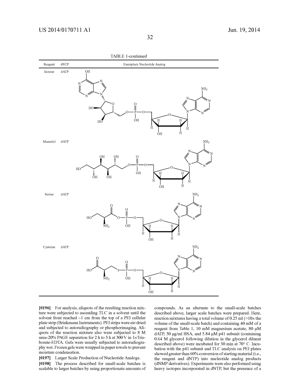 NUCLEOTIDE ANALOGS AND PROCESS FOR MAKING SAME ENZYME - diagram, schematic, and image 37