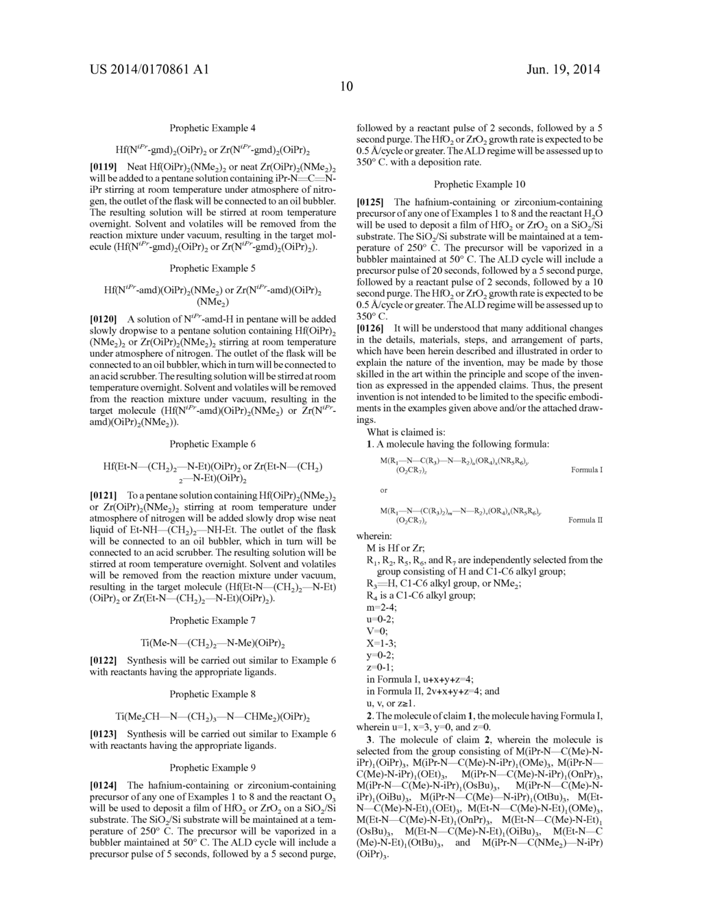 HAFNIUM-CONTAINING AND ZIRCONIUM-CONTAINING PRECURSORS FOR VAPOR     DEPOSITION - diagram, schematic, and image 11