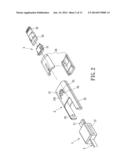 ASSEMBLED CONNECTING DEVICE WITH A PROTECTIVE SLEEVE diagram and image