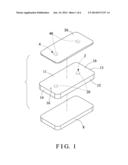 PROTECTIVE SHELL AND CHARGING DEVICE COMBINATION FOR MOBILE PHONE diagram and image