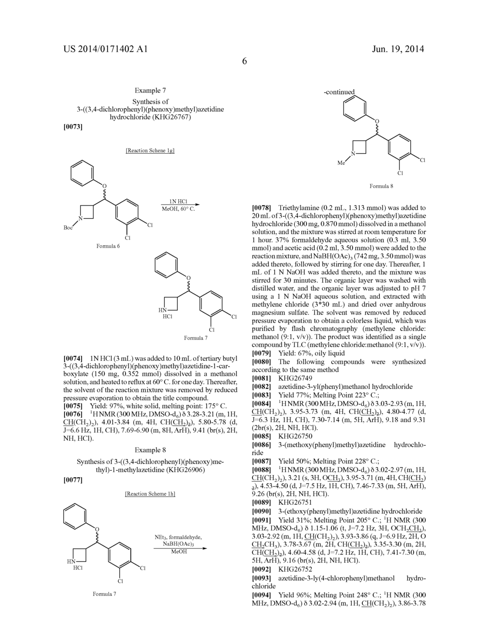 AZETIDINE DERIVATIVE AND ANTIDEPRESSANT COMPOSITION INCLUDING THE SAME - diagram, schematic, and image 07