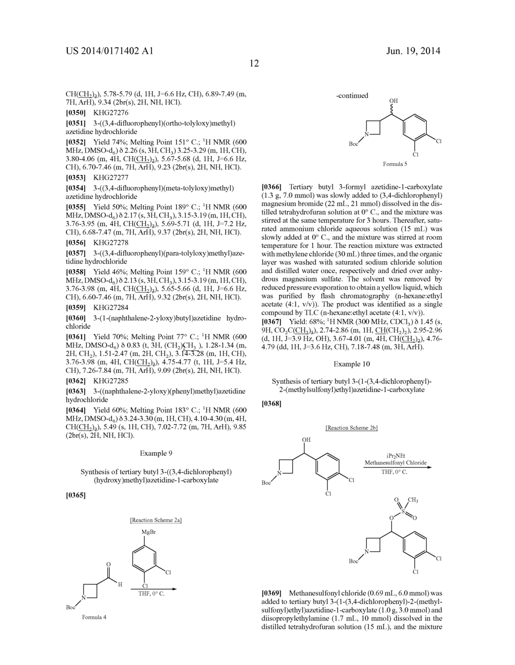 AZETIDINE DERIVATIVE AND ANTIDEPRESSANT COMPOSITION INCLUDING THE SAME - diagram, schematic, and image 13