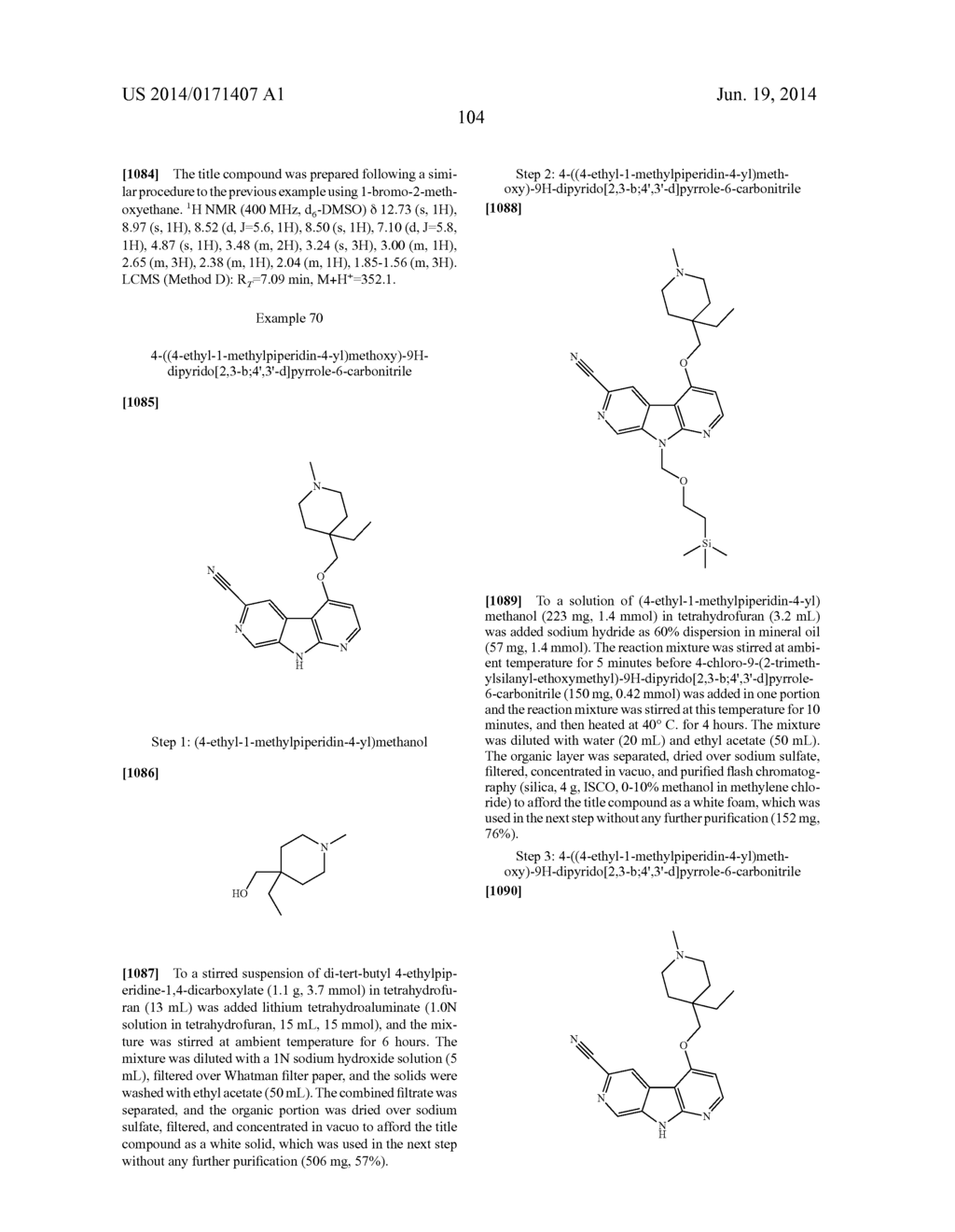 1,7-DIAZACARBAZOLES AND METHODS OF USE - diagram, schematic, and image 105