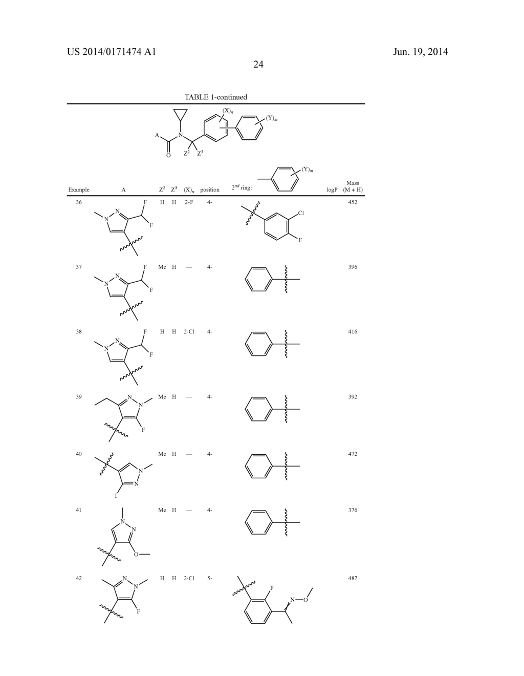 FUNGICIDE N-CYCLOALKYL-N-BIPHENYLMETHYL-CARBOXAMIDE DERIVATIVES - diagram, schematic, and image 25