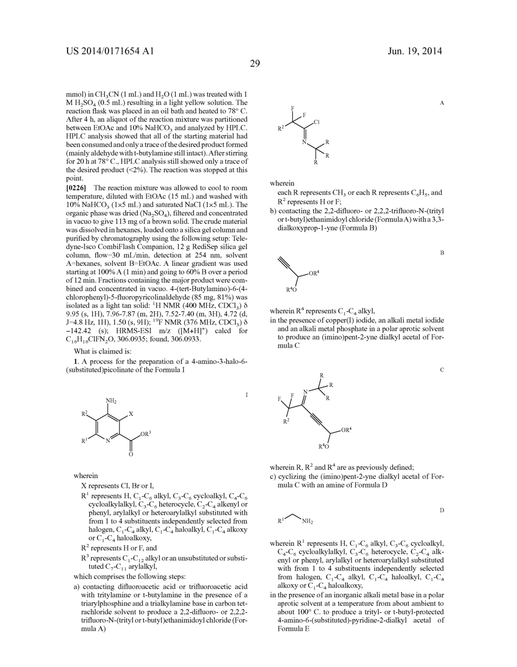 PROCESSES FOR THE PREPARATION OF 4-AMINO-3-HALO-6-(SUBSTITUTED)PICOLINATES     AND 4-AMINO-5-FLUORO-3-HALO-6-(SUBSTITUTED)PICOLINATES - diagram, schematic, and image 30