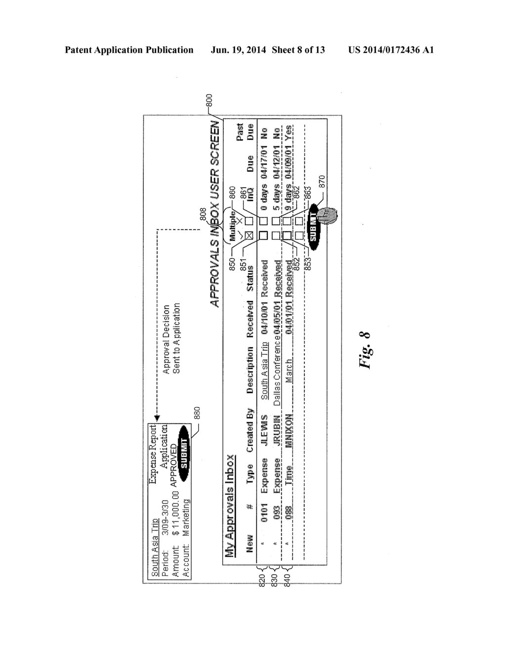 User Interface for Processing Requests for Approval - diagram, schematic, and image 09