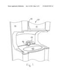 Hand/Surface-Sanitizing Kiosk with Ad Space diagram and image