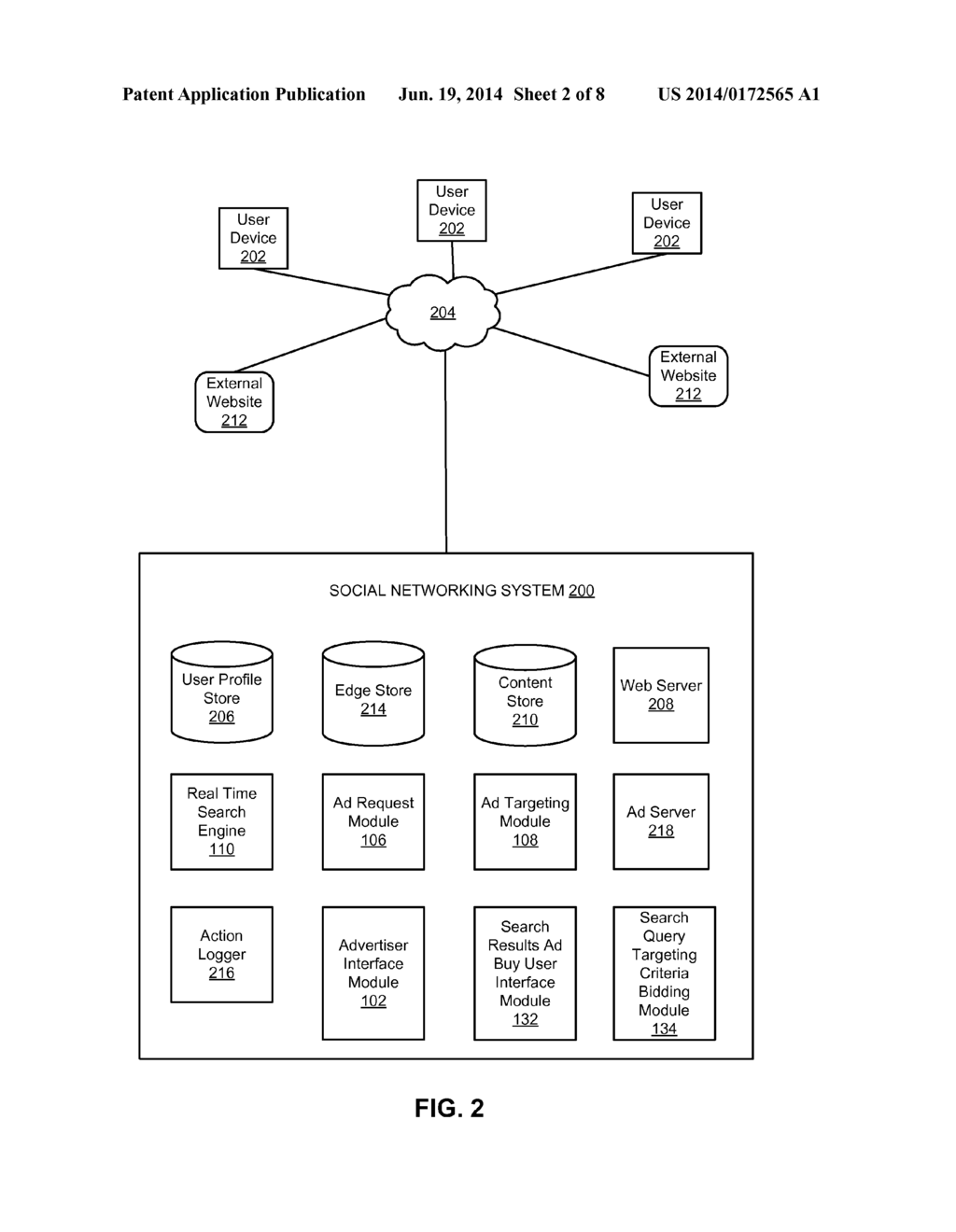 BIDDING ON SEARCH RESULTS FOR TARGETING USERS IN AN ONLINE SYSTEM - diagram, schematic, and image 03