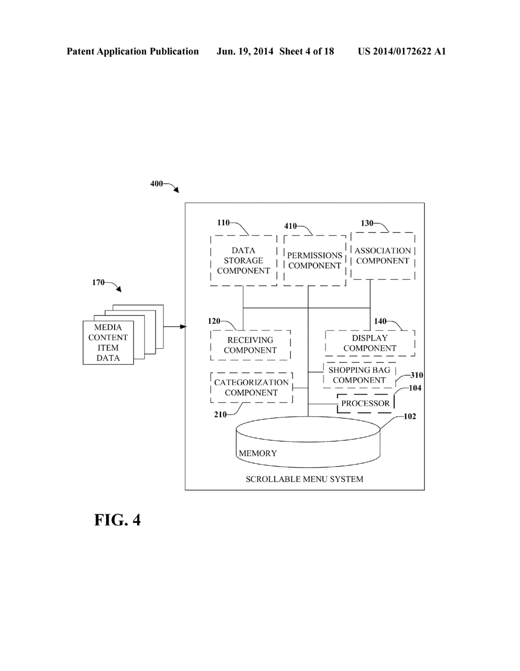 SELECTING AND SCROLLING MEDIA CONTENT ASSOCIATED WITH MEDIA CONTENT ITEMS - diagram, schematic, and image 05