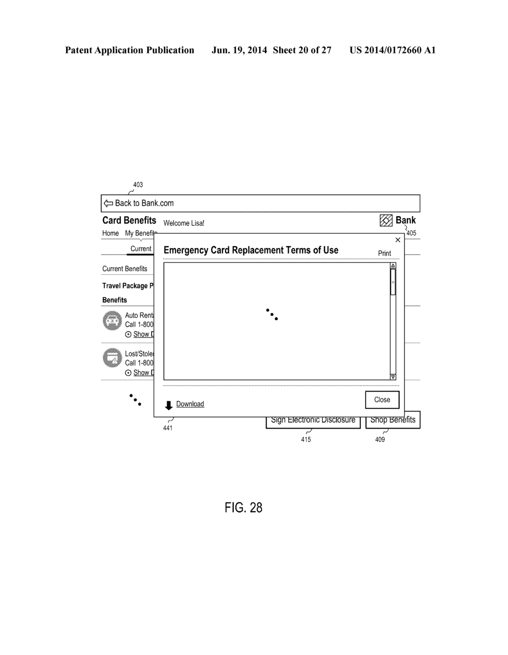 SYSTEMS AND METHODS TO PROVIDE ACCOUNT FEATURES VIA WEB BASED USER     INTERFACES - diagram, schematic, and image 21