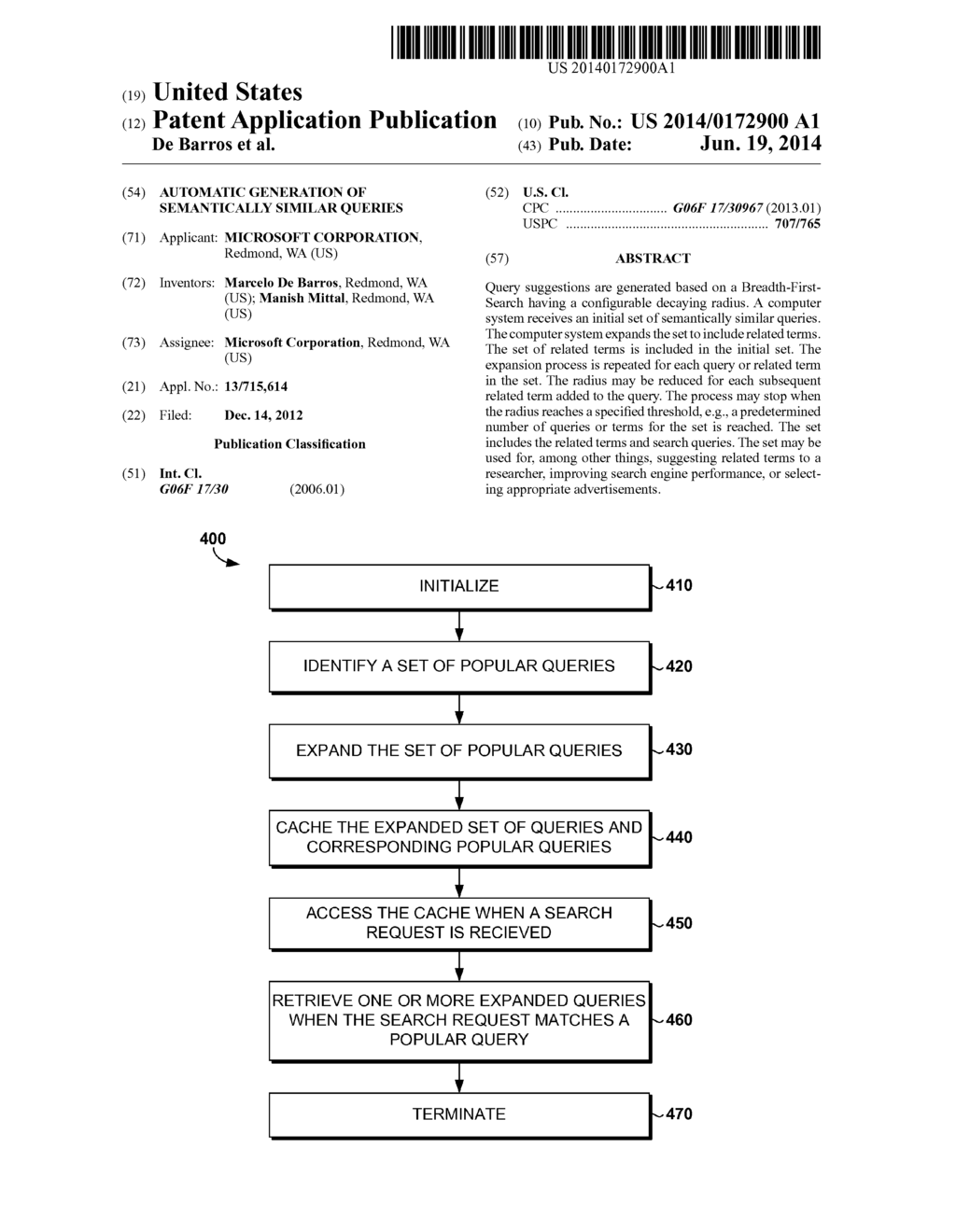 AUTOMATIC GENERATION OF SEMANTICALLY SIMILAR QUERIES - diagram, schematic, and image 01