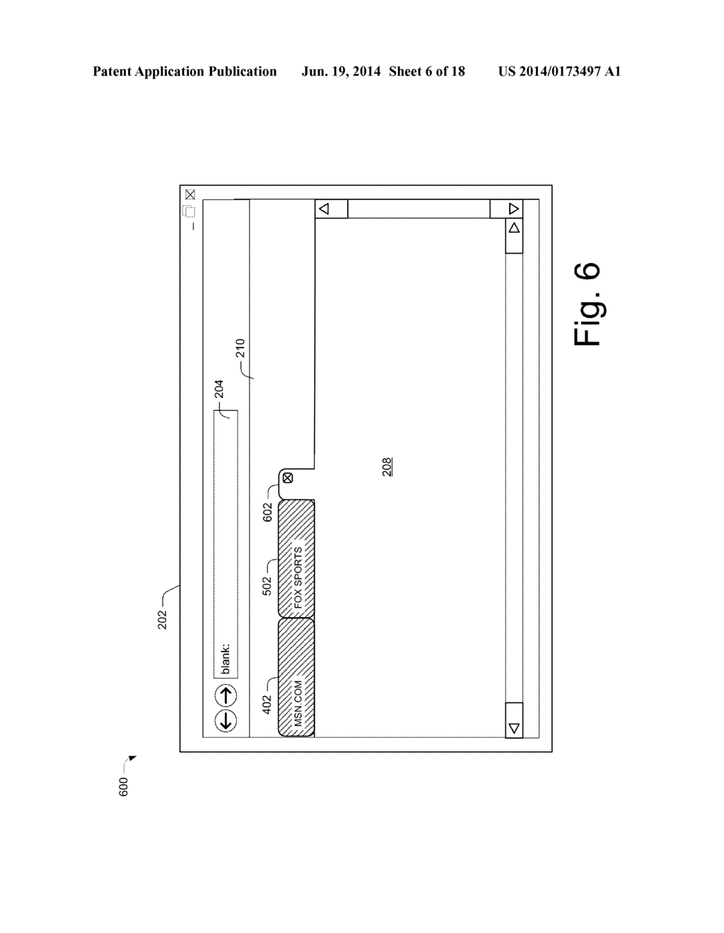 Tab Management in a User Interface Window - diagram, schematic, and image 07