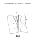 DISPOSABLE SAFETY GARMENT WITH IMPROVED DOFFING AND NECK CLOSURE diagram and image