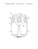 Articles Of Apparel With Garment Components And Pad Components diagram and image