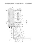 HARVESTING PLATFORM HAVING ANGLED CROP CONVERGING AUGER diagram and image