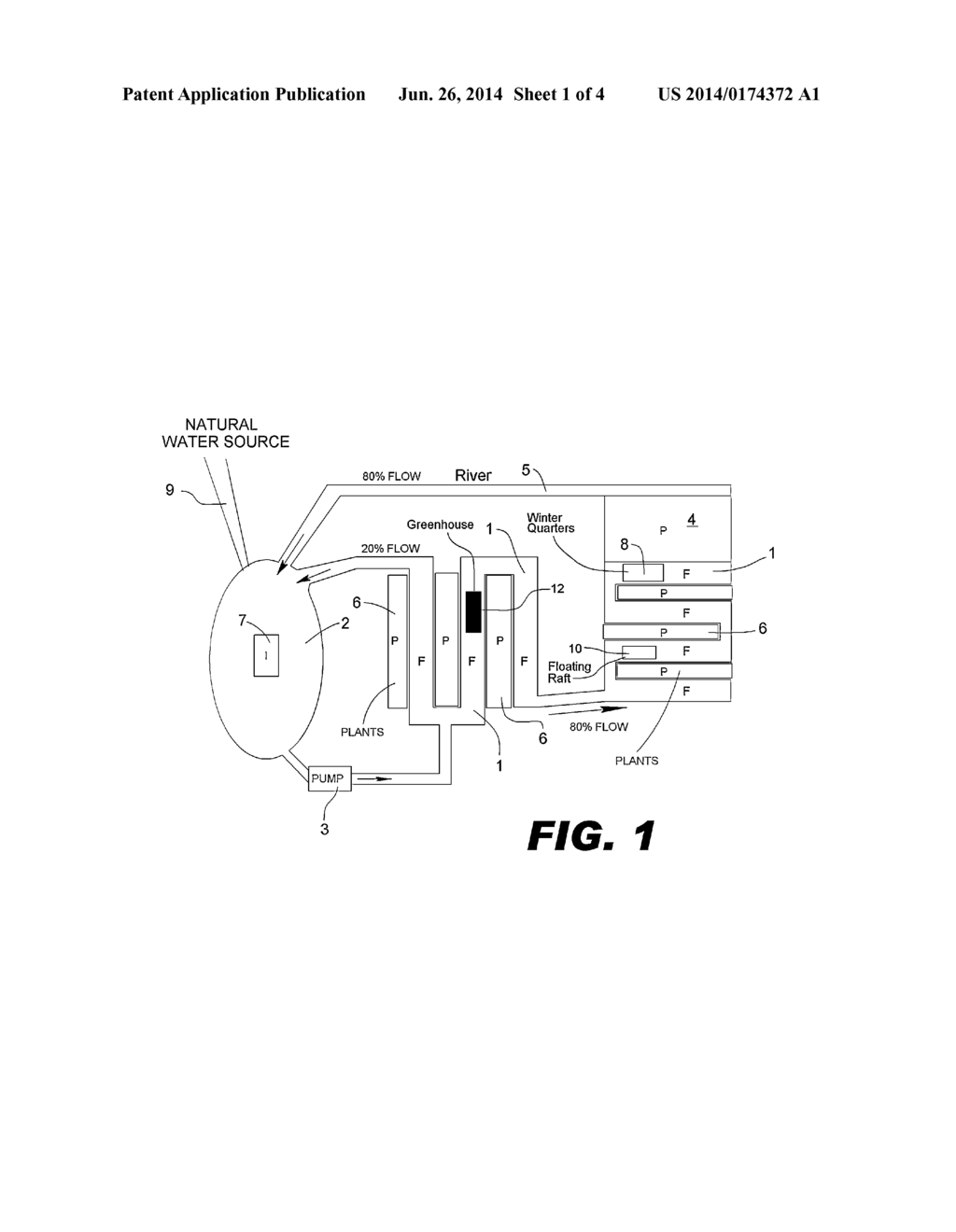 Sustainable Aquaponic System and Method for Growing Plants Like Medical     Cannabis - diagram, schematic, and image 02