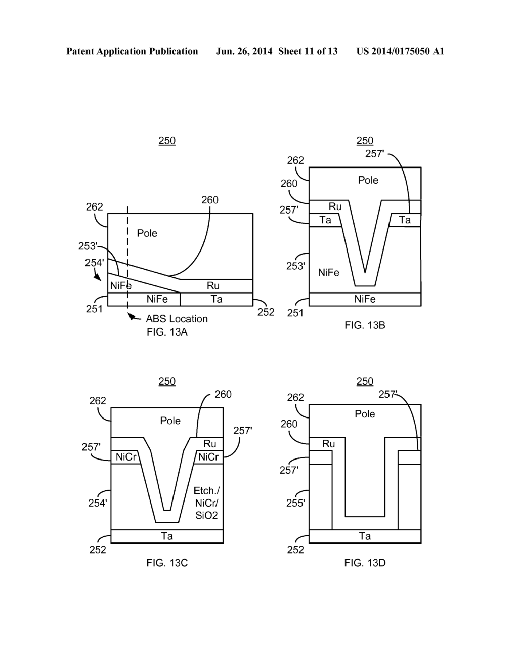 METHOD FOR PROVIDING A MAGNETIC RECORDING TRANSDUCER INCLUDING A     WRAPAROUND SHIELD AND A RECTANGULAR POLE - diagram, schematic, and image 12