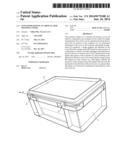 CONTAINER HAVING AN ARTICULATED PIVOTING COVER diagram and image