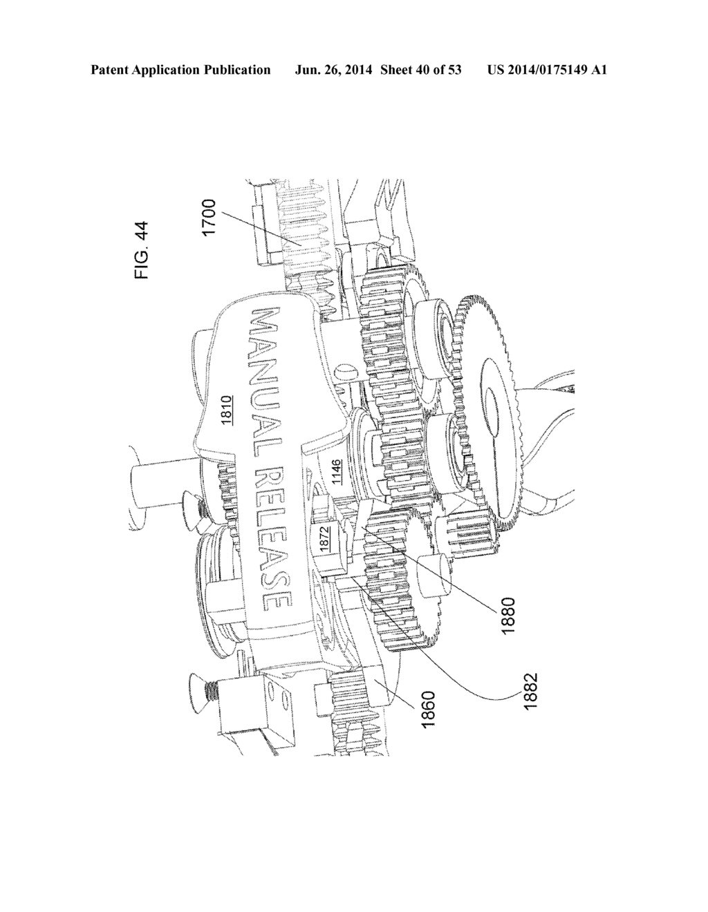 Electrically Self-Powered Surgical Instrument With Manual Release - diagram, schematic, and image 42