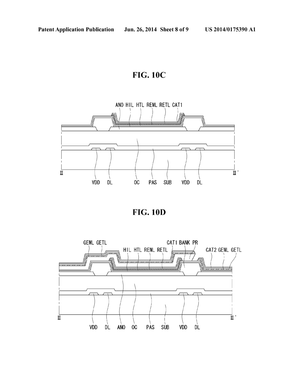 Large Area Organic Light Emitting Diode Display and Method for     Manufacturing the Same - diagram, schematic, and image 09