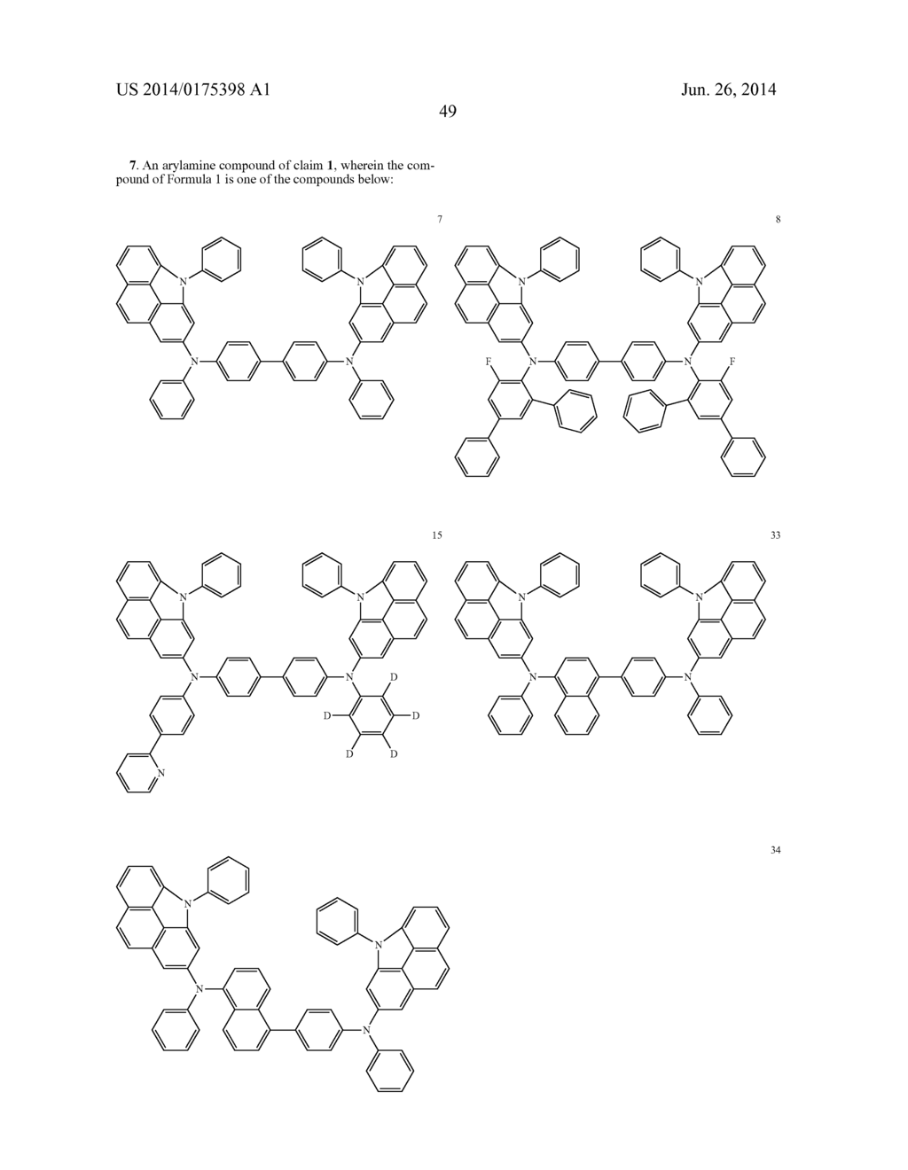 ARYLAMINE COMPOUND AND ORGANIC LIGHT- EMITTING DEVICE COMPRISING SAME - diagram, schematic, and image 51