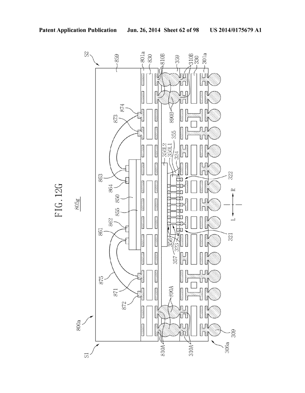 SEMICONDUCTOR DEVICES, PACKAGE SUBSTRATES, SEMICONDUCTOR PACKAGES, PACKAGE     STACK STRUCTURES, AND ELECTRONIC SYSTEMS HAVING FUNCTIONALLY ASYMMETRIC     CONDUCTIVE ELEMENTS - diagram, schematic, and image 63