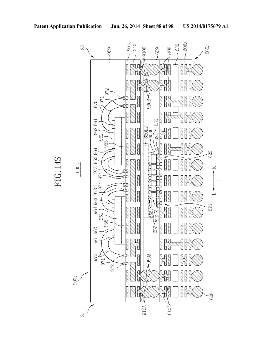 SEMICONDUCTOR DEVICES, PACKAGE SUBSTRATES, SEMICONDUCTOR PACKAGES, PACKAGE     STACK STRUCTURES, AND ELECTRONIC SYSTEMS HAVING FUNCTIONALLY ASYMMETRIC     CONDUCTIVE ELEMENTS - diagram, schematic, and image 89