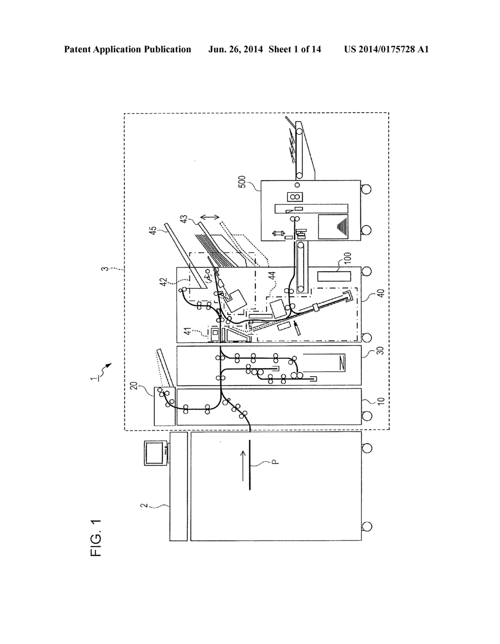 RECORDING MATERIAL PROCESSING APPARATUS AND IMAGE FORMING SYSTEM - diagram, schematic, and image 02